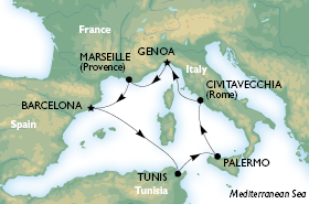 MSC Sinfonia 7 Nights Mediterranean